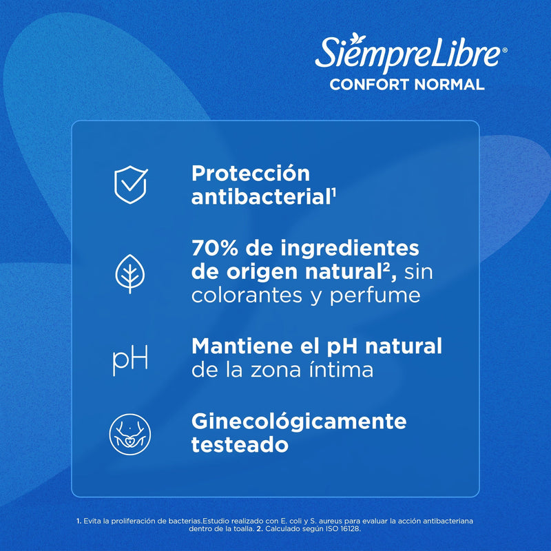 Toalla Higiénica Siempre Libre® Normal Alas 12 UND