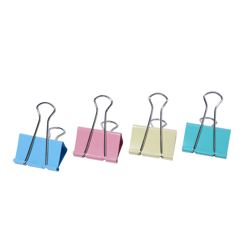 Binder Clips 50mm Pastel 12 Pcs - Farmacias Arrocha