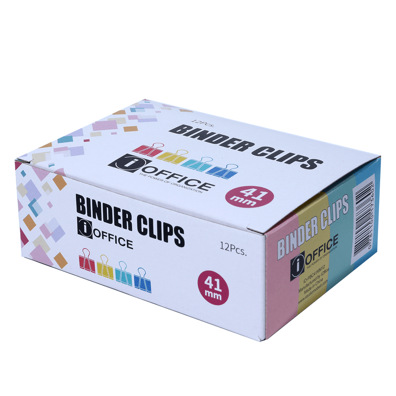 Binder Clips 41mm Pastel 12 Pcs - Farmacias Arrocha