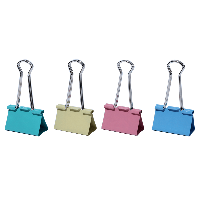 Binder Clips 41mm Pastel 12 Pcs - Farmacias Arrocha