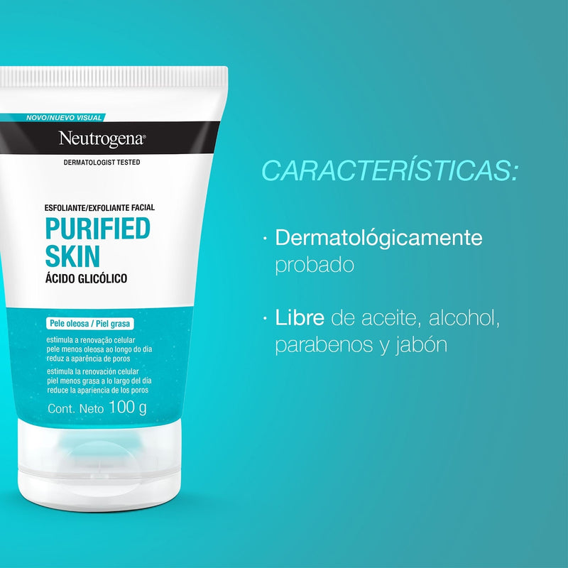 Exfoliante Facial NEUTROGENA Purified Skin 100 GR