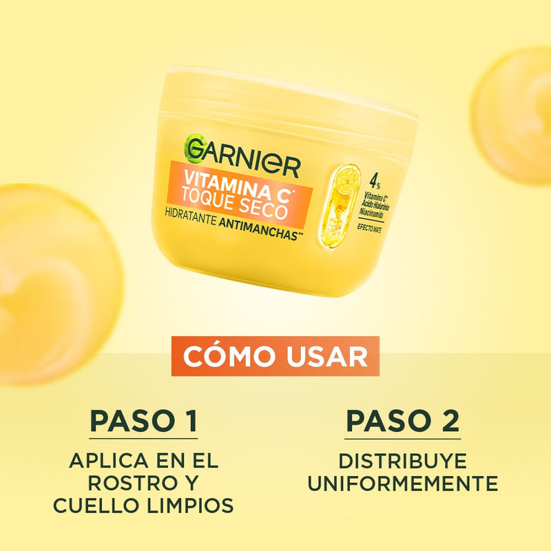 Crema Hidratante Garnier Toque Seco Vitamina C 85 gr