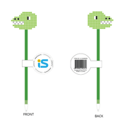 Lapicero Negro Diseno Pixel Dinosaurio - Farmacias Arrocha