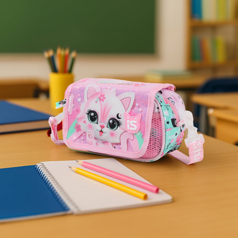 Estuche Diseno Gato Correa Regulable - Farmacias Arrocha