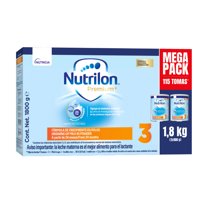 Nutrilon Premium+3 De 1800gr Duo Pack