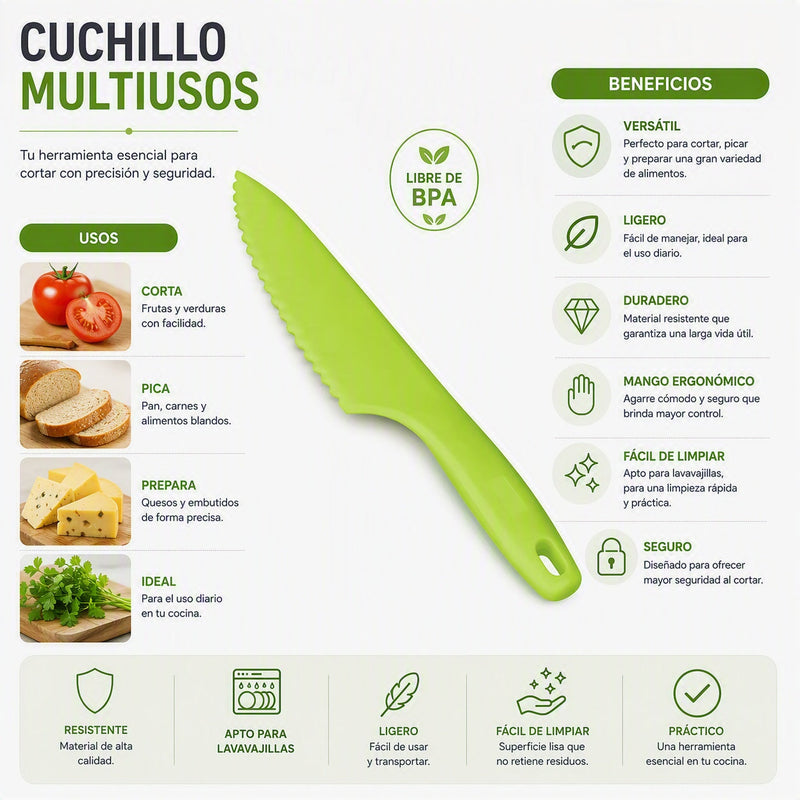 Cuchillo plastico de 30 cm