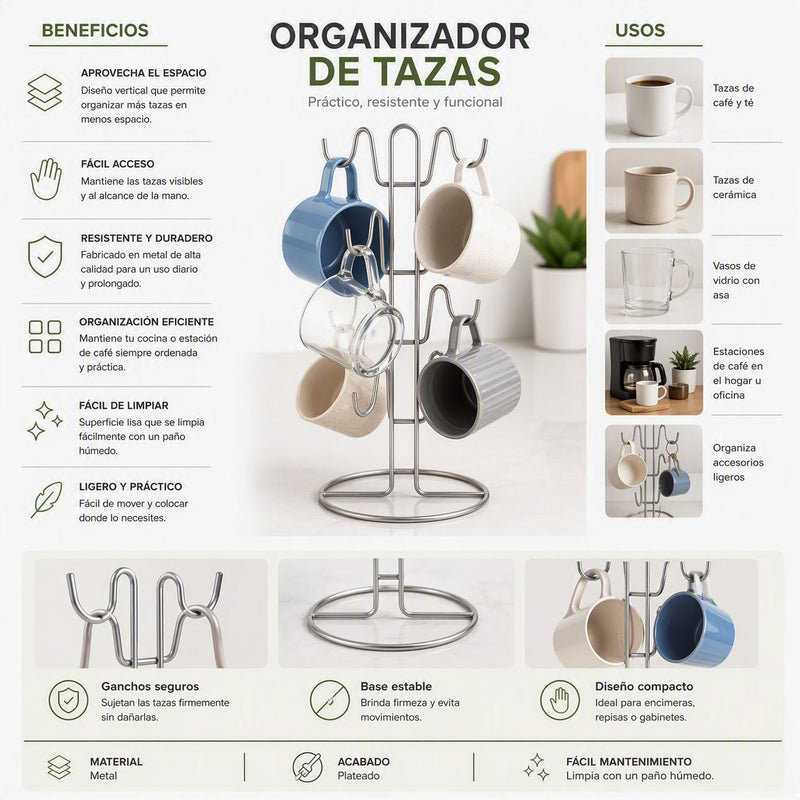 Organizador de tazas
