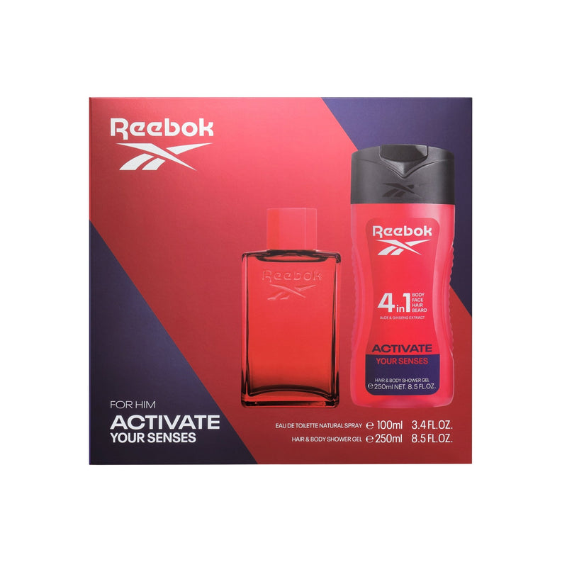 Set Reebok Activate For Him EDT 100ml + SG 250ml - Farmacias Arrocha