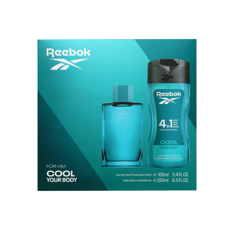 Set Reebok for Him Cool your Body EDT 100ml + SG 250ml - Farmacias Arrocha