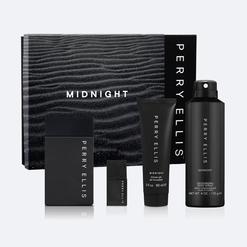 Perry Ellis Midnight Edt 100Ml 4P Set - Farmacias Arrocha