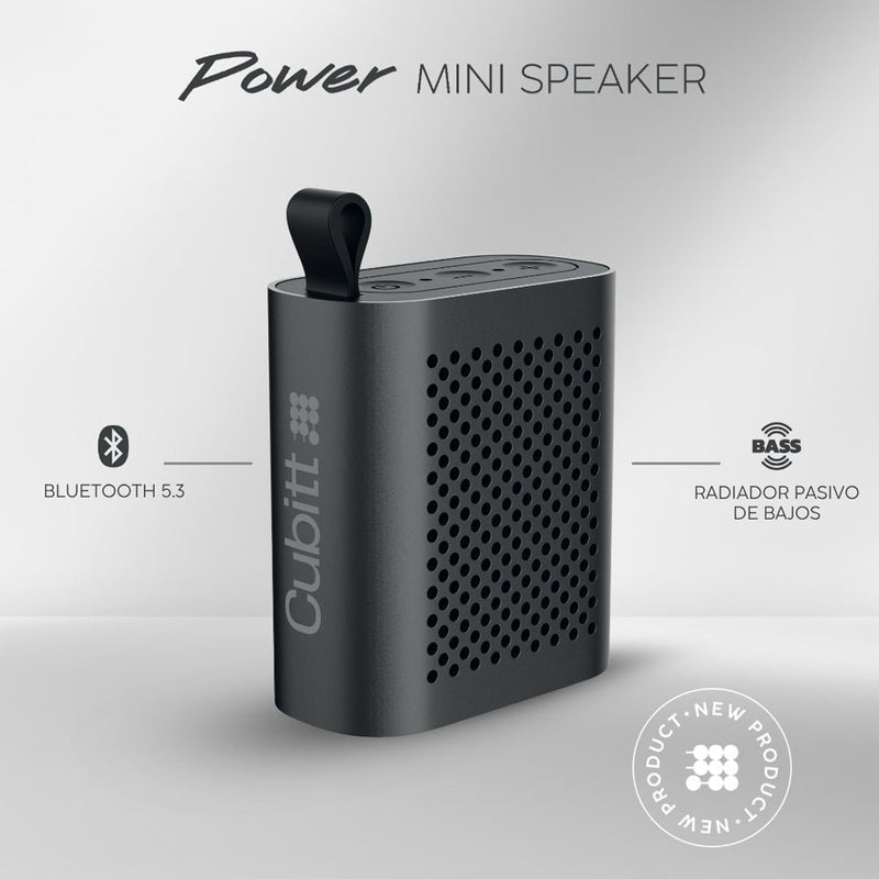 CUBITT POWER MINI SPEAKER GUN METAL - Farmacias Arrocha