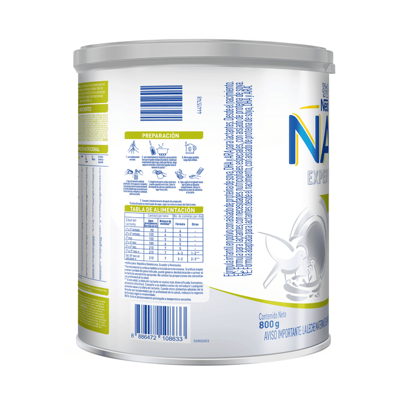 NAN Expert Pro Soya De 800gr - Farmacias Arrocha