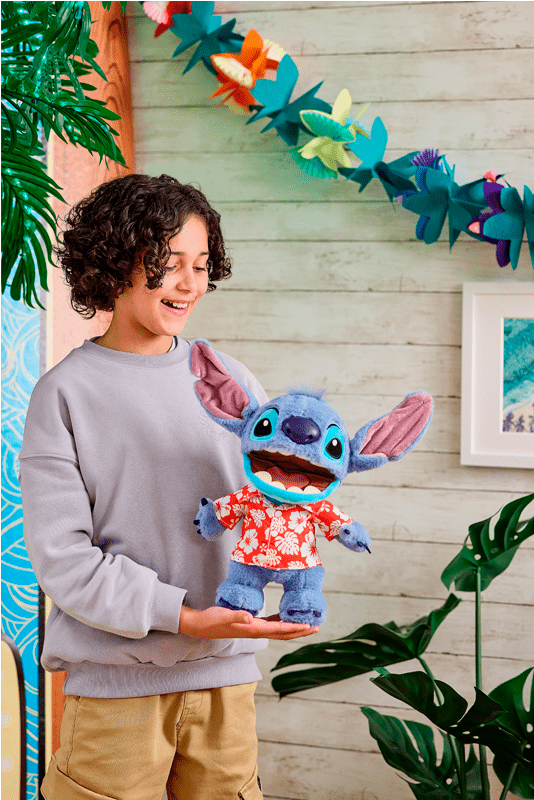 Peluche Stitch Hawaiano Interactivo Puppetronic - Farmacias Arrocha