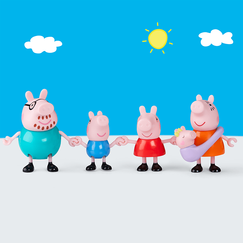 Paquete de 4 figuras de la Familia de Peppa - Farmacias Arrocha