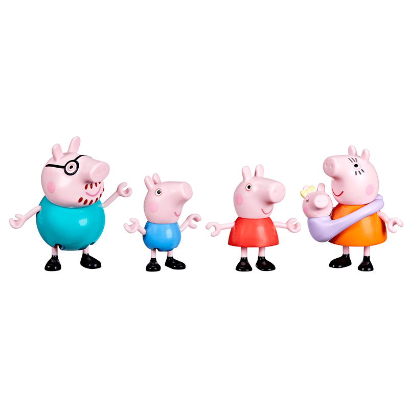 Paquete de 4 figuras de la Familia de Peppa - Farmacias Arrocha