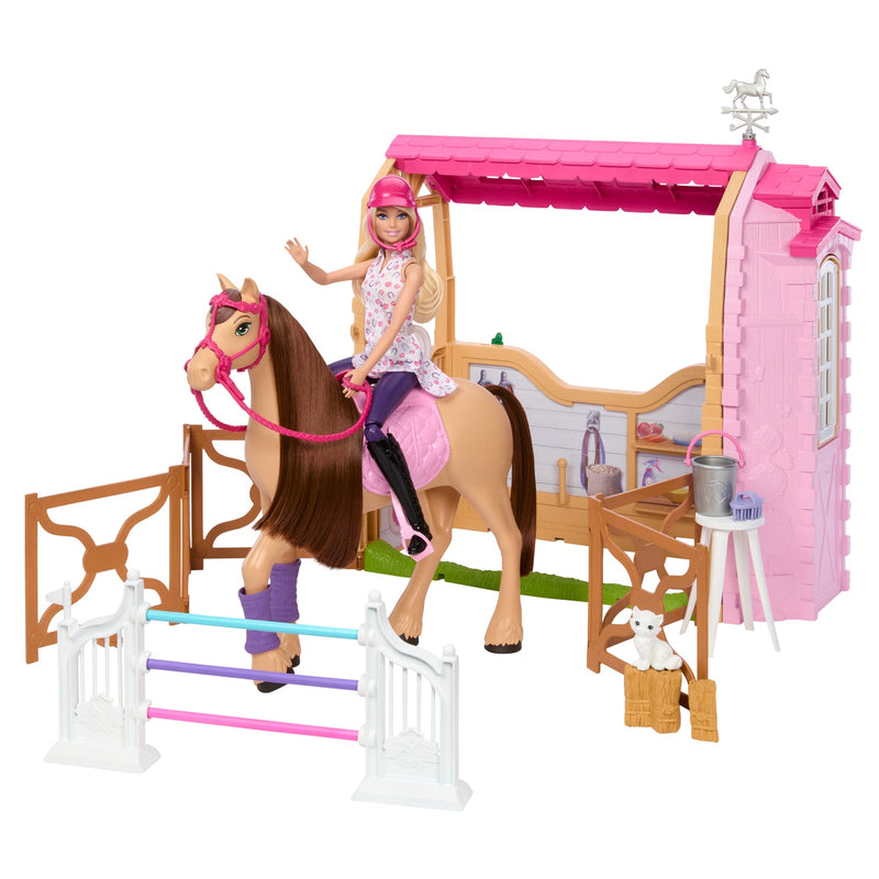 Barbie Diversión Establo de Caballos con Muñeca - Farmacias Arrocha
