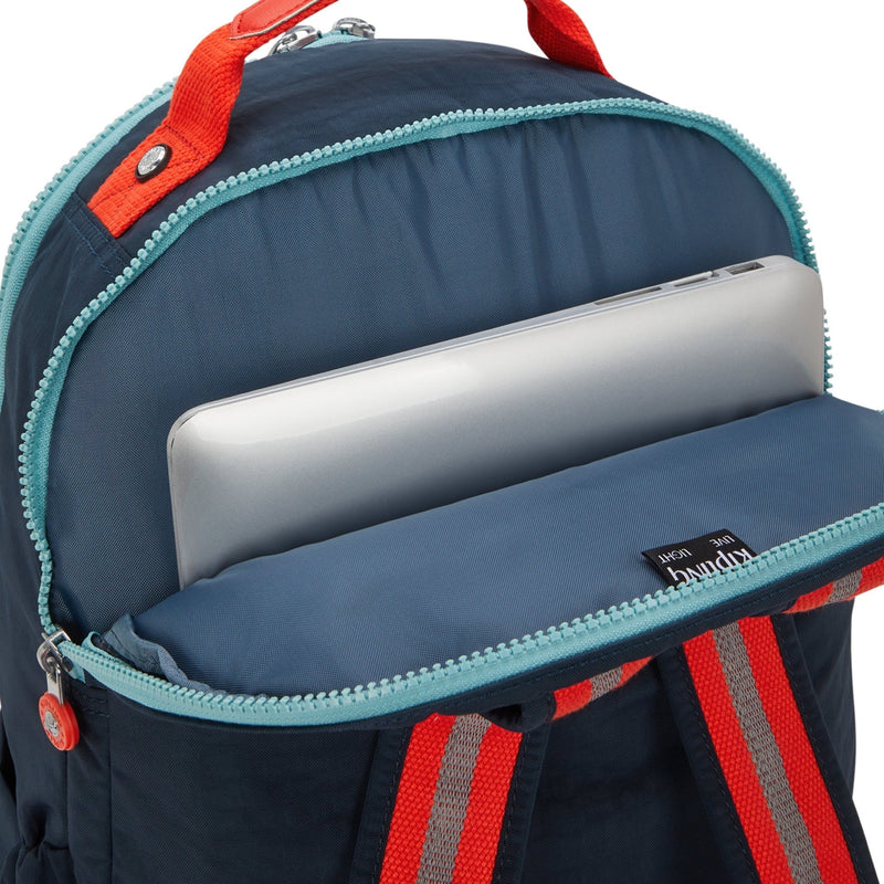 Mochila Cosmo Blue Kipling Seoul Lap Bts Backpacks - Farmacias Arrocha