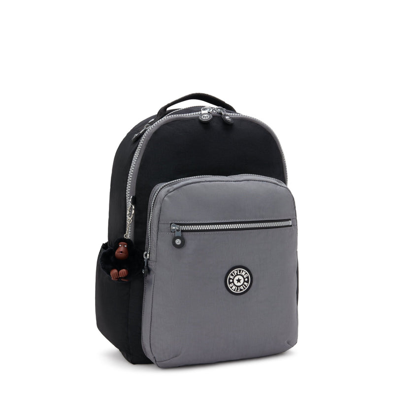 Mochila Space Black Block Kipling Seoul Backpacks - Farmacias Arrocha