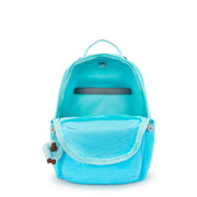 Mochila Sea Blue Kipling Seoul Backpacks - Farmacias Arrocha