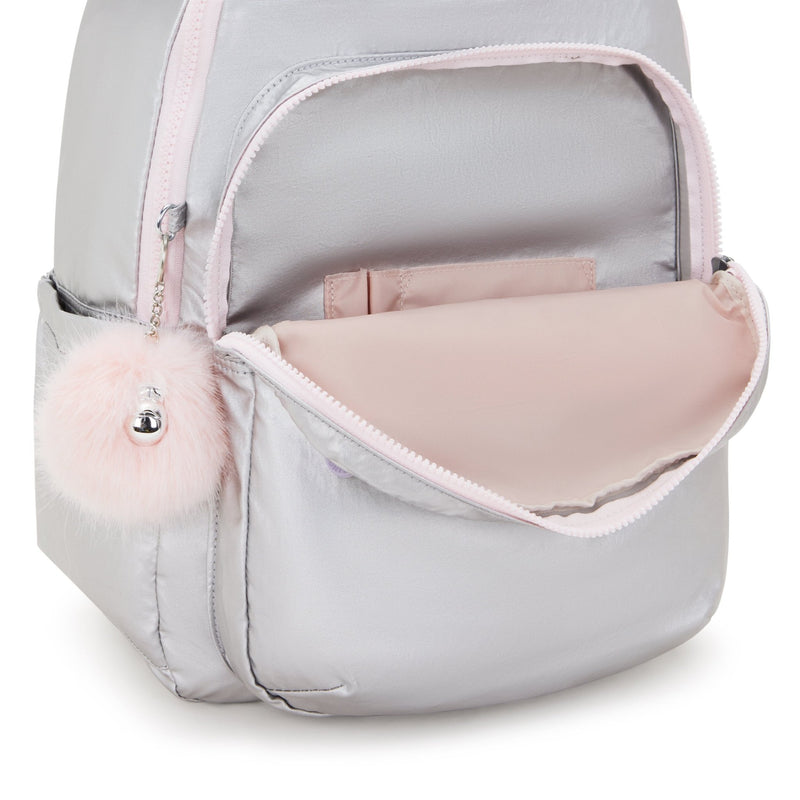 Mochila Metalic Rose Kipling Seoul Backpacks Ss25tr - Farmacias Arrocha
