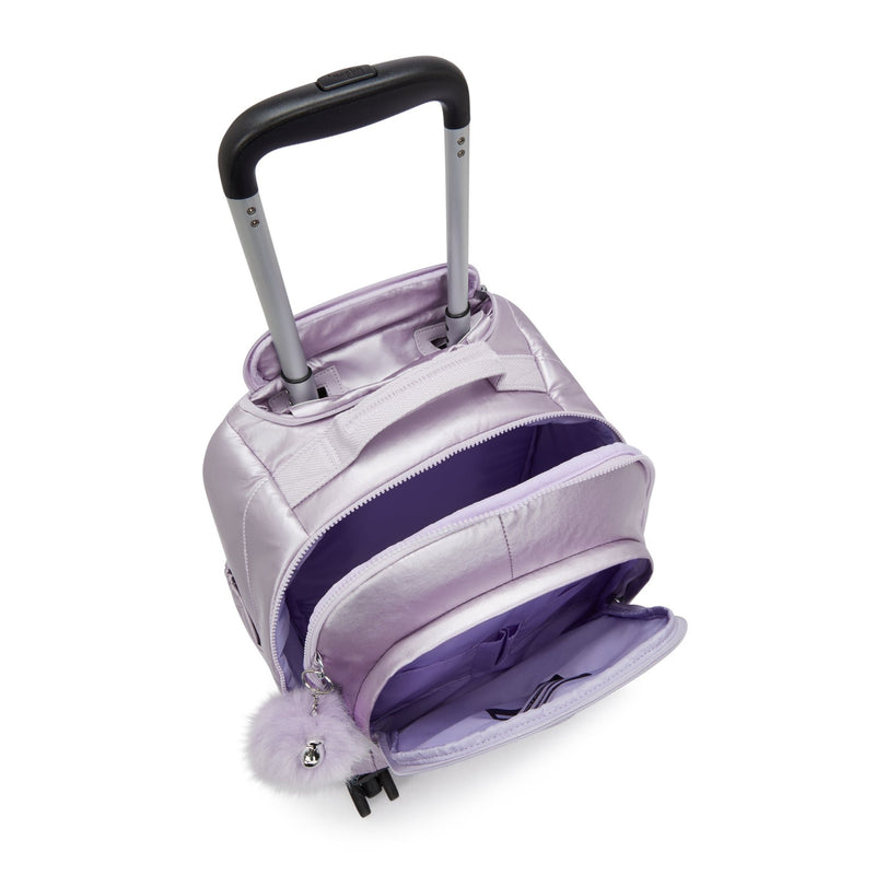 Mochila De Ruedas Lilac Moon Metallic Kipling New Zea Backpacks - Farmacias Arrocha