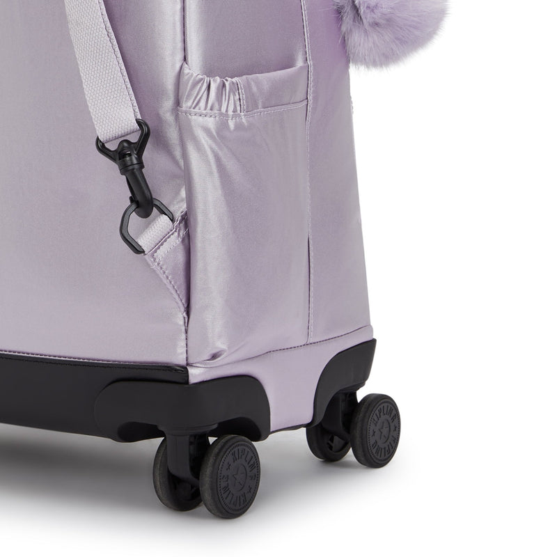 Mochila De Ruedas Lilac Moon Metallic Kipling New Zea Backpacks - Farmacias Arrocha