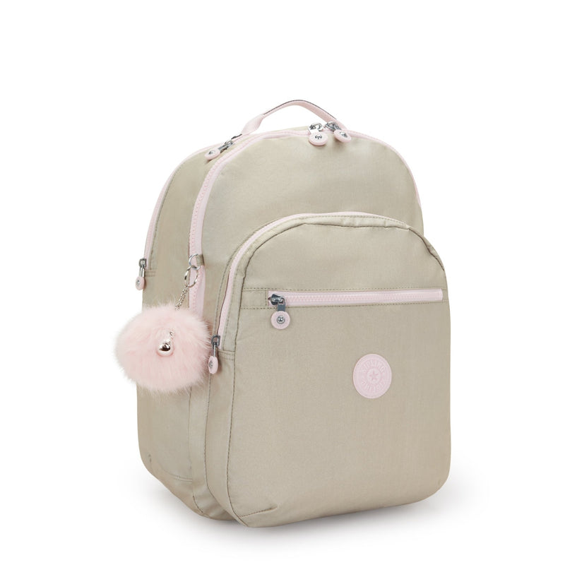 Mochila Gold Shimmer Kipling Seoul Xl Backpacks - Farmacias Arrocha