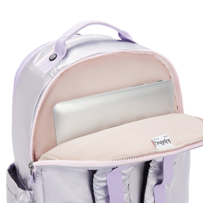 Mochila Metalic Rose Kipling Seoul Xl Backpacks Ss25tr - Farmacias Arrocha