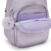 Mochila Lilac Moon Metallic Kipling Seoul Xl Backpacks - Farmacias Arrocha