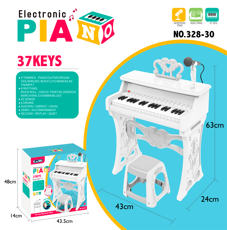 Piano Electrónico Infantil con Micrófono - Farmacias Arrocha