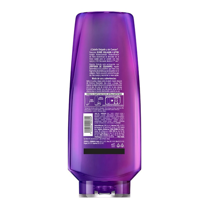 Acondicionador L'Oreal Paris Colageno Lifter 370ml - Farmacias Arrocha