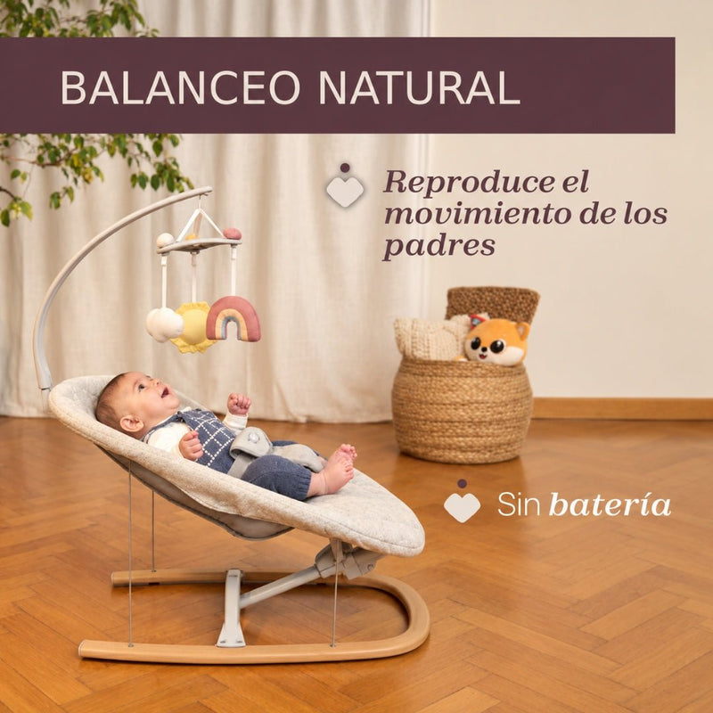 Bouncer Zen Wave Wooden Grey Chicco - Farmacias Arrocha