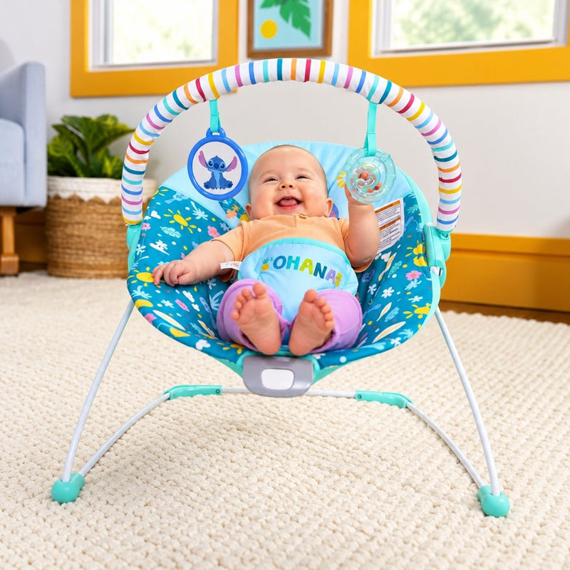 Bright Starts Silla Mecedora para Bebé Disney Stitch Ohana Paradise - Farmacias Arrocha