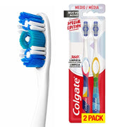 Cepillo Dental Colgate 360° Designer Handles 2 Pack - Farmacias Arrocha