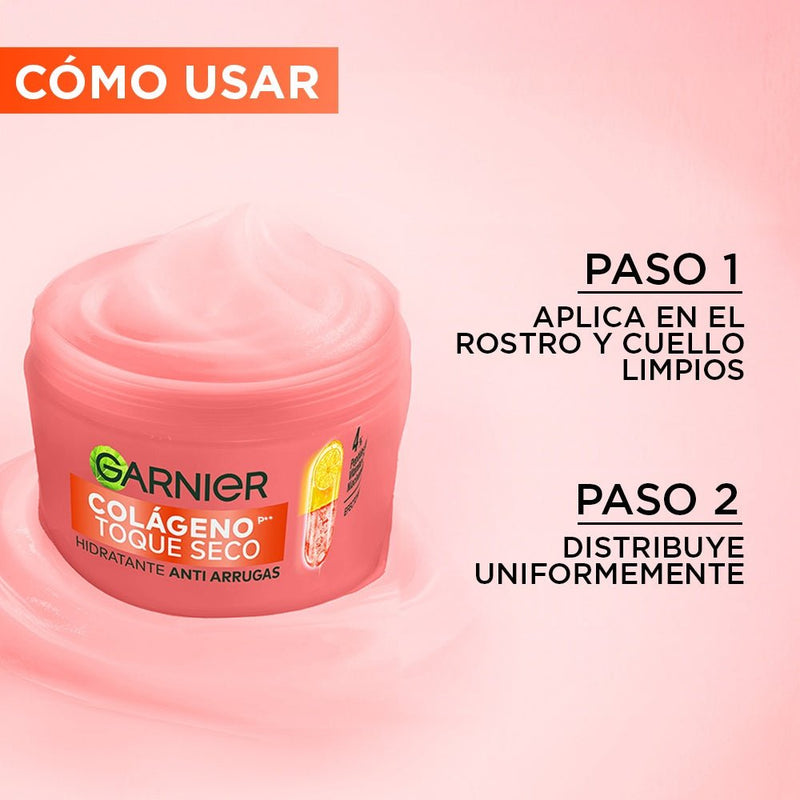 Crema Hidratante Garnier Toque Seco Colágeno 85 gr - Farmacias Arrocha