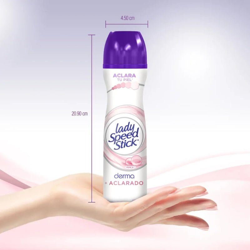 Desodorante Lady Speed Stick Derma + Aclarado Perla Aerosol 91 g 2 Pack - Farmacias Arrocha