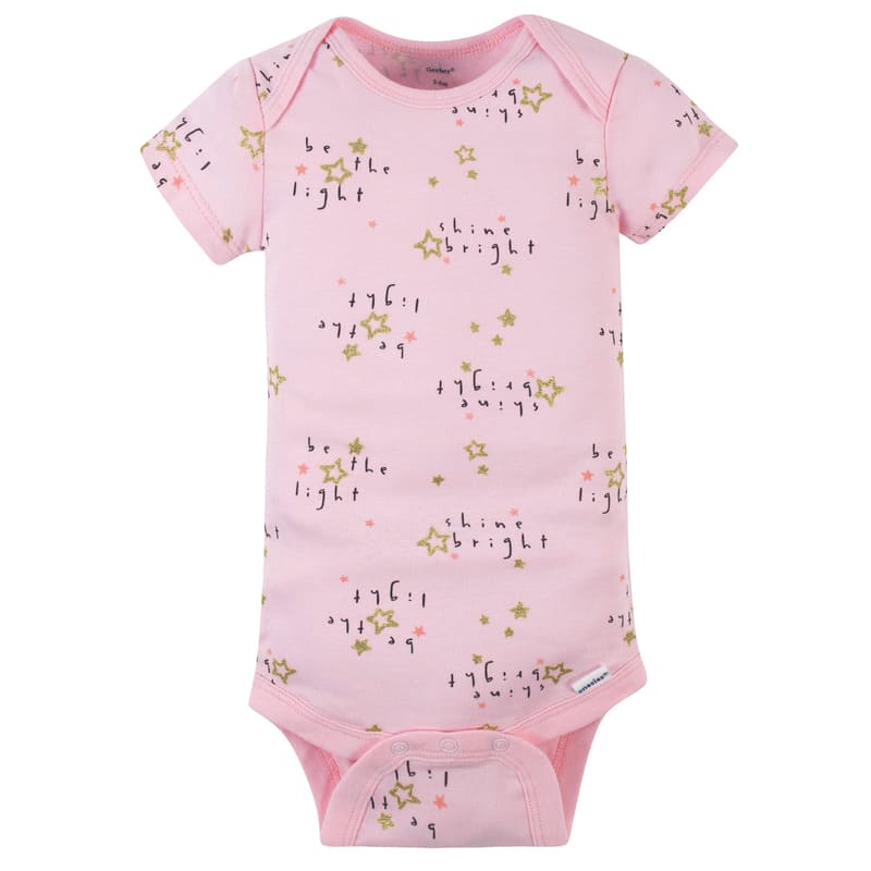 Gerber Set 4 Bodies Manga Corta Niña Princess - Farmacias Arrocha