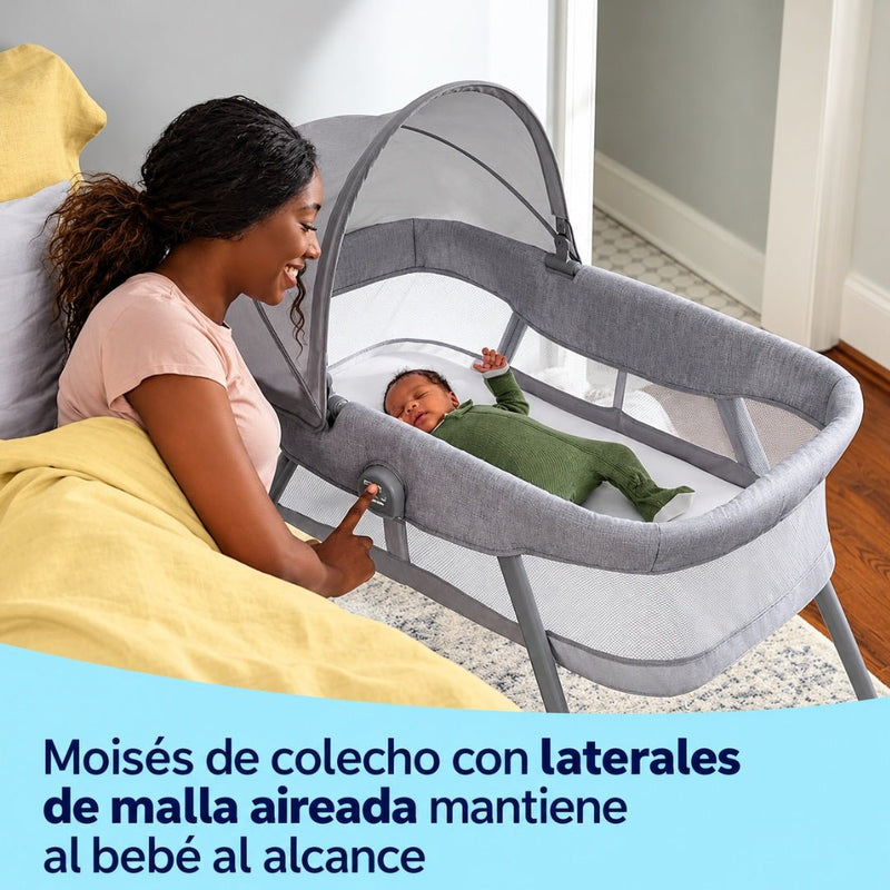 Graco Moisés Portátil 2 en 1 DreamMore Gris - Farmacias Arrocha