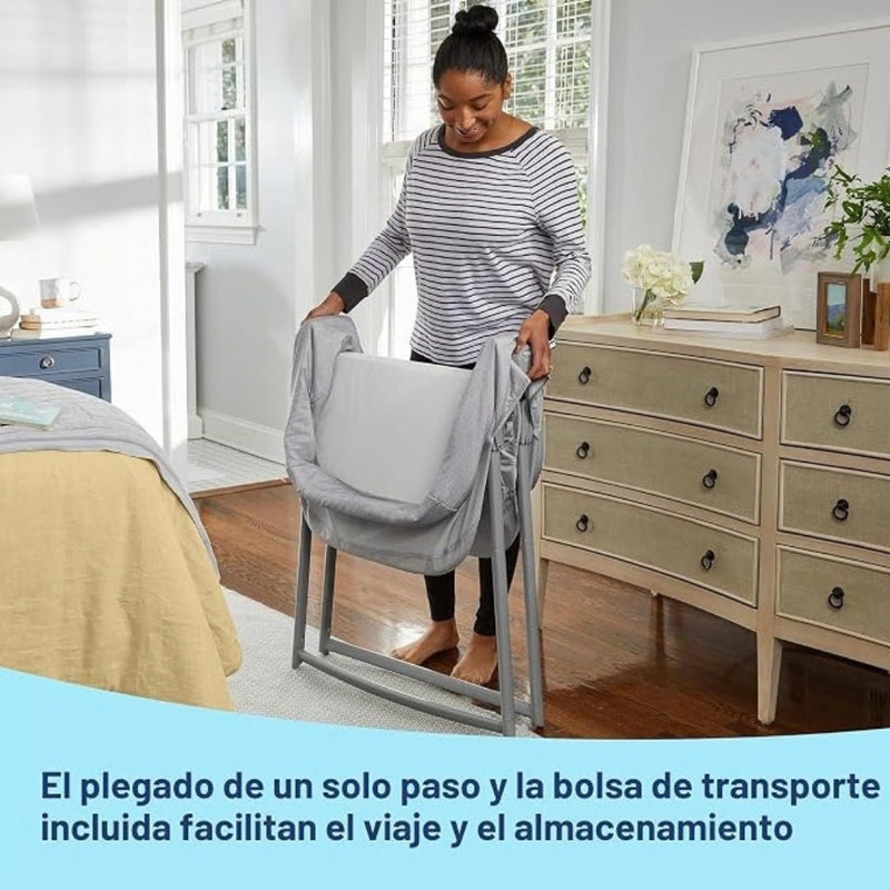 Graco Moisés Portátil 2 en 1 DreamMore Gris - Farmacias Arrocha