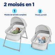 Graco Moisés Portátil 2 en 1 DreamMore Gris - Farmacias Arrocha