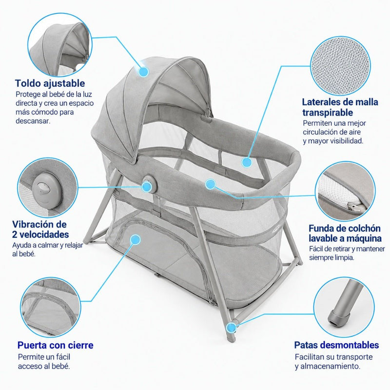 Graco Moisés Portátil y Corral 3 en 1 DreamMore - Farmacias Arrocha