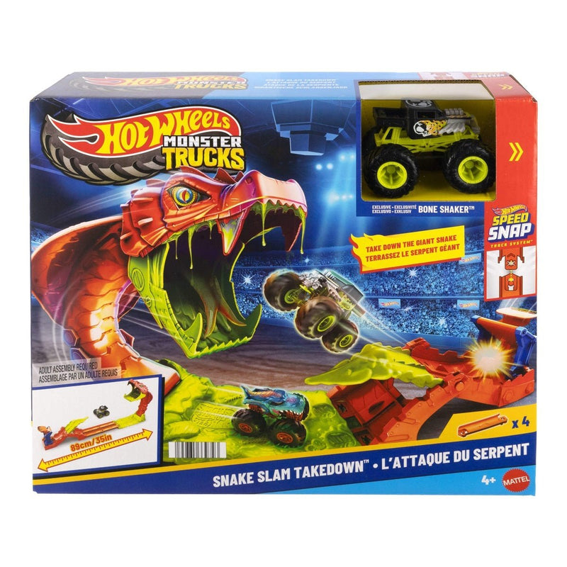 Hot Wheels Monster Trucks Set de Pista Ataque de Serpiente - Farmacias Arrocha