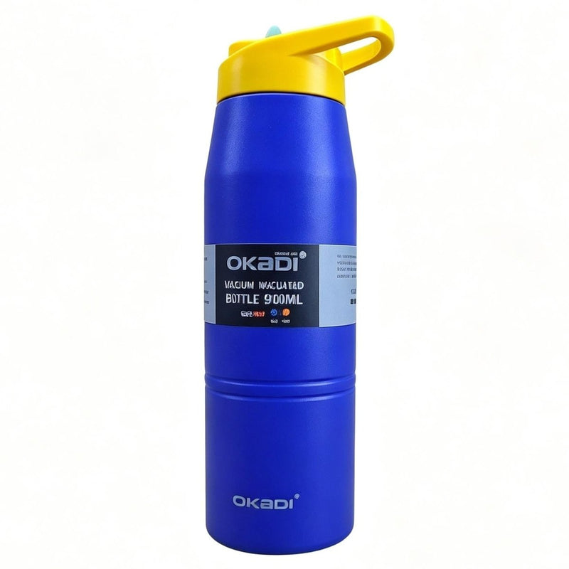OKADI Botella Deportiva 900 ml con Boquilla Práctica - Farmacias Arrocha
