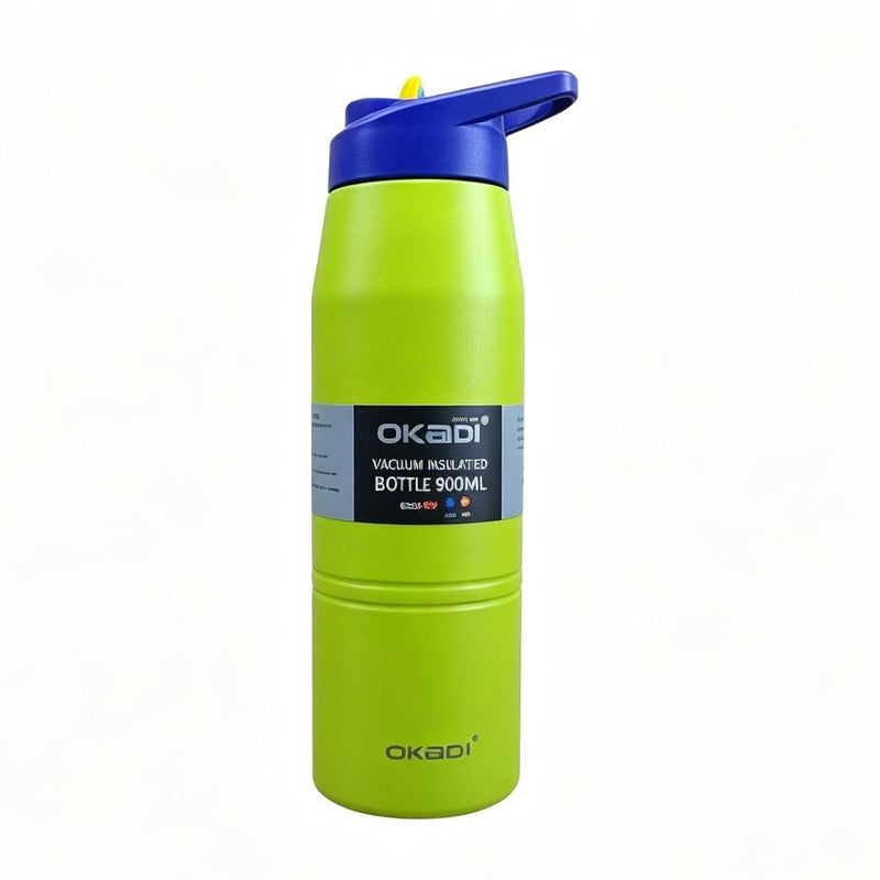 OKADI Botella Deportiva 900 ml con Boquilla Práctica - Farmacias Arrocha