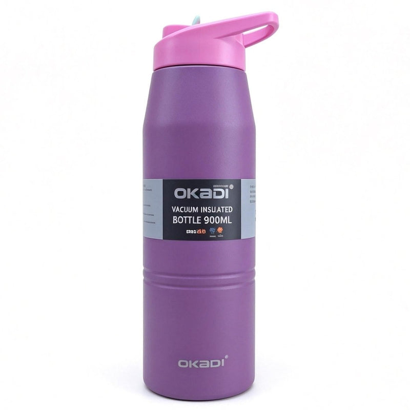 OKADI Botella Deportiva 900 ml con Boquilla Práctica - Farmacias Arrocha