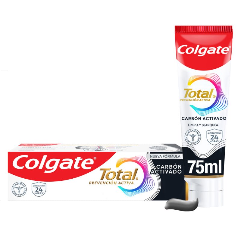 Pasta Dental Colgate Total 12 Carbón Activado 75 ml - Farmacias Arrocha