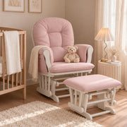 Pecora Rocking Chair White With Pink Cushion - Farmacias Arrocha