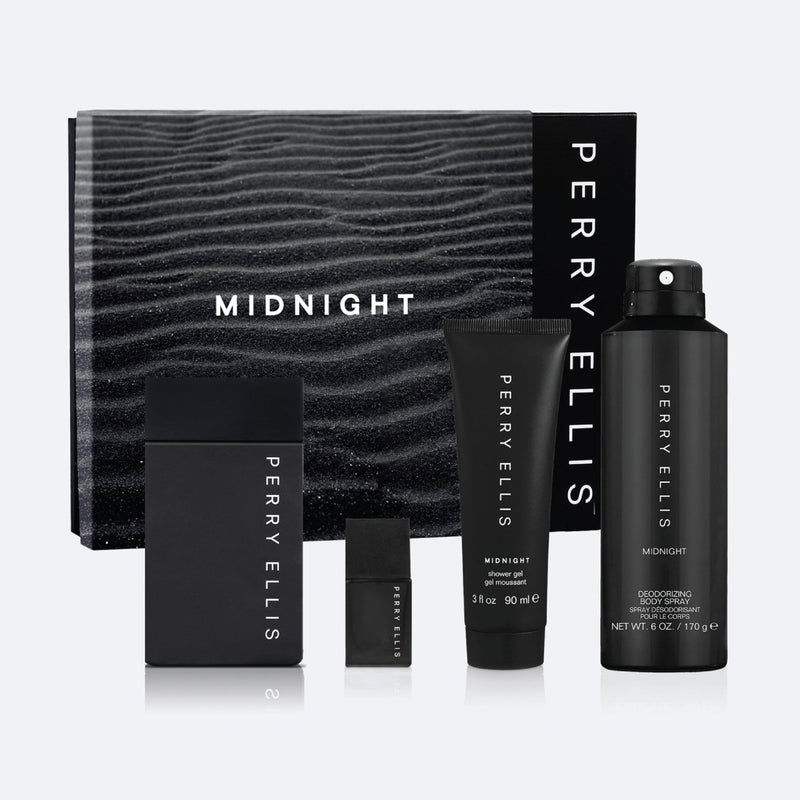 Perry Ellis Midnight Edt 100Ml 4P Set - Farmacias Arrocha