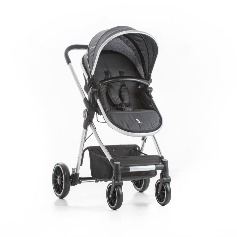 Premium Baby Coche 3 En 1 Mike Negro-Plateado - Farmacias Arrocha