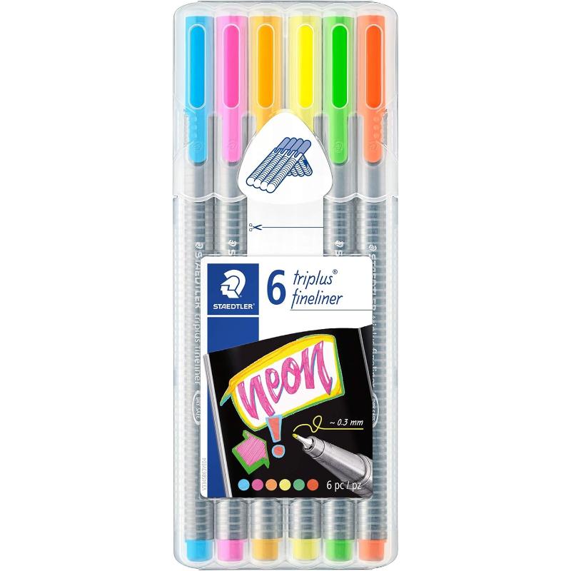 Staedtler Estruche De 6 Rotuladores Neon Punta Fina - Farmacias Arrocha